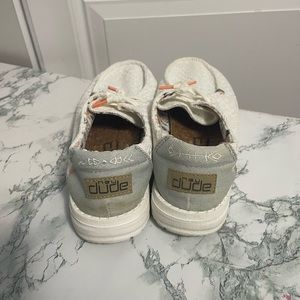 Hey dude ladies Wendy Boho White Crochet Shoes